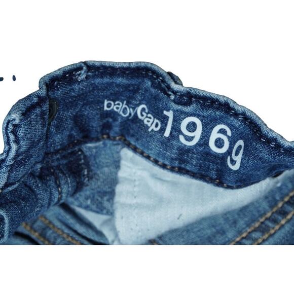 Vintage Baby Gap 1969 Jeans 6–12 Months – Embroidered Dragon Denim Y2K Style - Picture 6 of 7